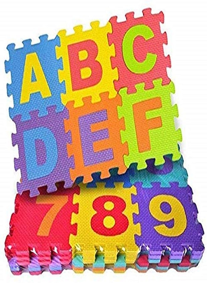 WOLFANO Kid's Educational Puzzle Interlocking Foam Play Mat Toy (Multicolour) - Set of 36 Tiles - Image 1